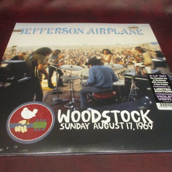 Jefferson Airplane Woodstock 3-LP ~ Limited Edition Colored Vinyl ~ New/Sealed! - Picture 2 of 2